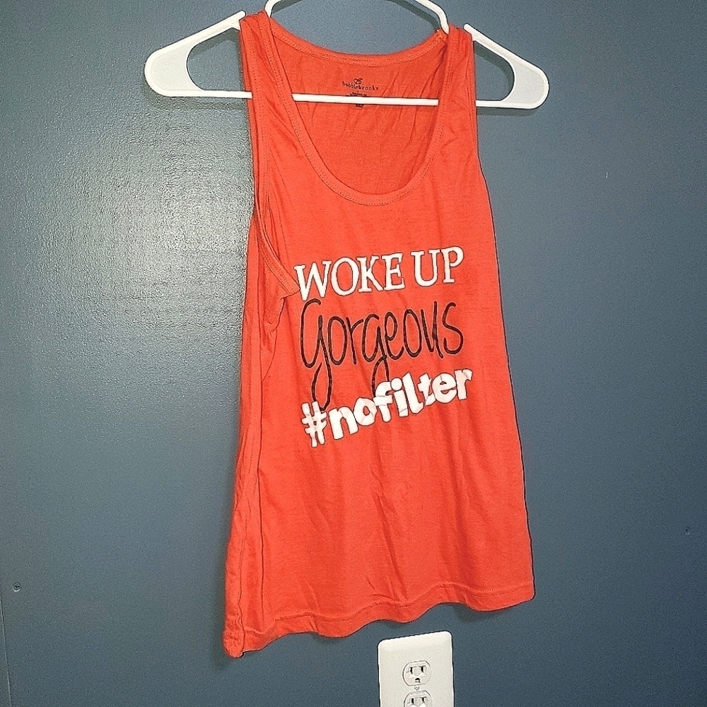 Peach orange #NOFILTER tanktop Large